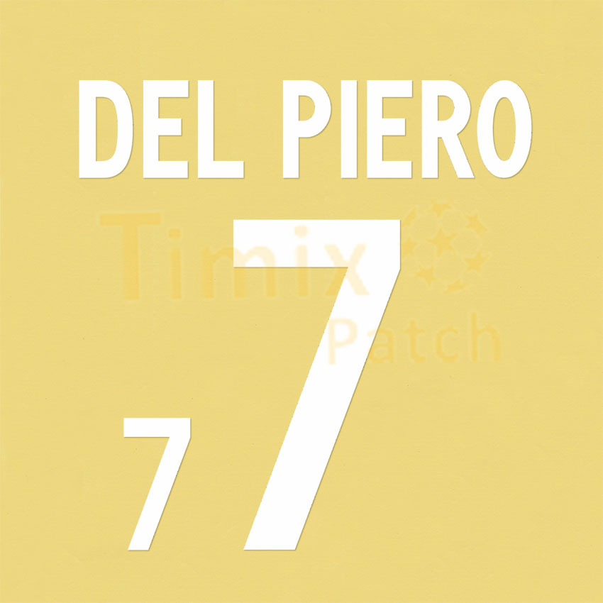 Del Piero #7 World Cup 2002 Italy Homekit Nameset 