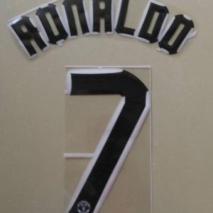 C.Ronaldo #7 2007-2008 Manchester United CL Awaykit Nameset Printing