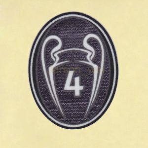 UEFA Champions League 4 Times Trophy Patch / Badge 2013-2014
