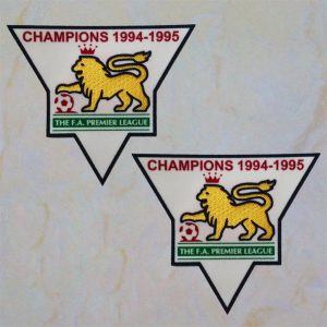 England Premier League Champion 94-95 Sleeve Gold Patch / Badge ManUnited Jersey