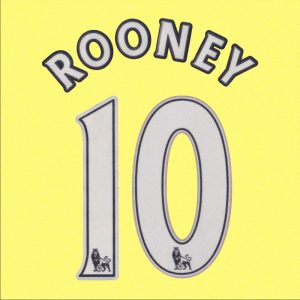 EPL New season 12/13 Manchester United 10# ROONEY Home Football Shirts Name Set