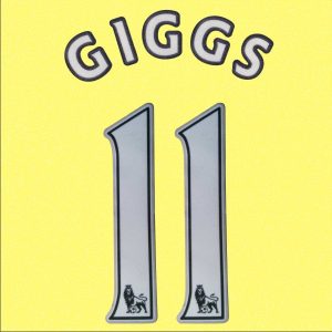 EPL New season 12/13 Manchester United 11# GIGGS Home Football Shirts Flock Printing Number Set