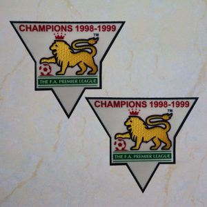 England Premier League Champion 1998-1999 Sleeve Gold Patch / Badge ManUnited Jersey