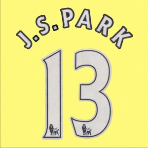England Premier League New season 12/13 Manchester United 13# J.S.PARK Home Football Shirts Name Number Set