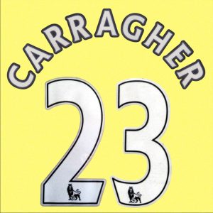 New EPL 12-13 Liverpool 23# CARRAGHER Home soccer jersey Name Number Set