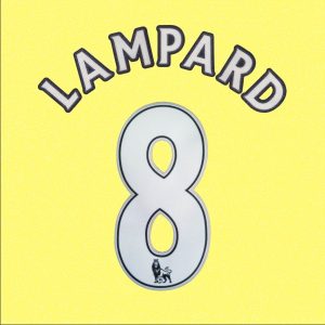 New EPL 2012-13 Chelsea Third 8# LAMPARD Away Football Shirts Name Number Set