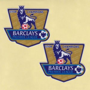 English Premier League Champion 2007-2008 GOLD Manchester United Patch