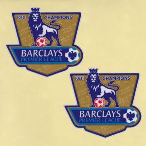 English Premier League Champion 2010-2011 GOLD Manchester United Patch / TOPPA badges