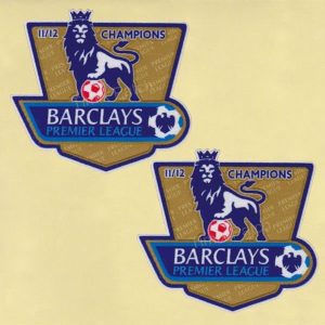 English Premier League Champion 2011-2012 GOLD Manchester United Patch / TOPPA badges