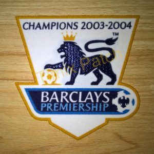 England Premier League CHELSEA 2003-2004 CHAMPIONS Soccer Patch Badges SET