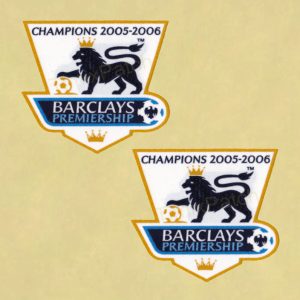 England Premier League CHELSEA 2005-2006 CHAMPIONS Soccer Patch Badges SET