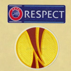 UEFA EUROPA LEAGUE + RESPECT FOOTBALL PATCH 2012-2015 SOCCER SHIRT FlOCK BADGE