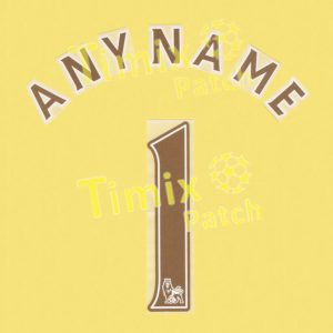 Lextra Any Name Any Number England Premier League 2007-2013 Football Gold Printing