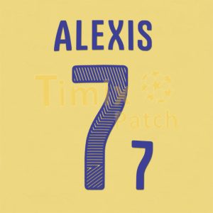 ALEXIS 7 CHILE 2014 World Cup Puma's Away kit Nameset Polyflex Printing