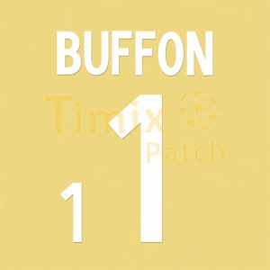 Buffon #1 World Cup 2002 Italy Homekit Nameset Number Polyflex Printing