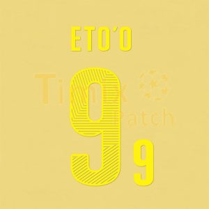 ETO'O 9 Cameroon 2014 World Cup Home Shirt Nameset Polyflex Printing