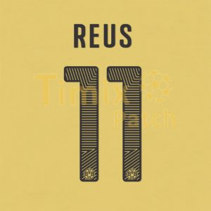 MARCO REUS 11 BORUSSIA DORTMUND BVB HOME 2014-2015 NAME NUMBER SET KIT PRINTING