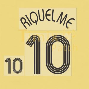 Riquelme #10 Argentina World Cup 2006 Homekit Nameset Printing