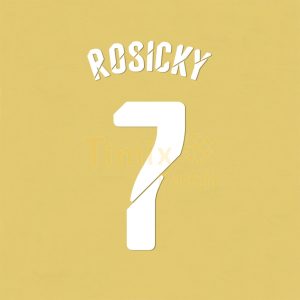 Rosicky #7 2014-2015 Arsenal FA Cup Final Homekit Nameset Polyflex Printing