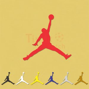 Michael Jordan JumpMan Iron On T-Shirt Clothes Vinyl Transfer Sticker 6.5cm Tall