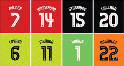 liverpool jersey font