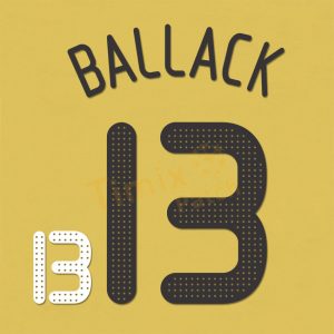 Ballack #13 EURO 2008 Germany Home Kit Name set Number Polyflex Printing
