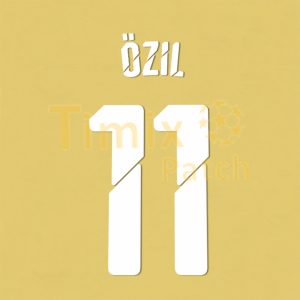 Ozil #11 2014-2015 Arsenal FA Cup Final Homekit Nameset Polyflex Printing