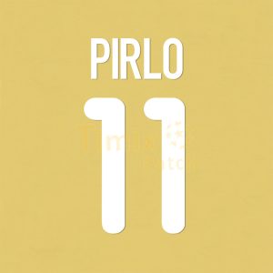Inter Milan 2000-2001 Pirlo #11 Homekit Name Number set Polyflex Printing