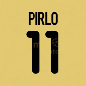 Inter Milan 2000-2001 Pirlo #11 Awaykit Name Number set Polyflex Printing