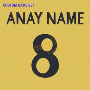 Real Madrid 1998-2000 Custom Home Kit Nameset Polyflex Printing Name set