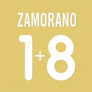 Inter Milan 2000-2001 Zamorano #18 Homekit Name Number set Polyflex Printing