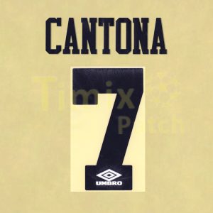 MANCHESTER UTD Away Shirt 1993-1994 Cantona#7 Retro Name Number Transfer Set