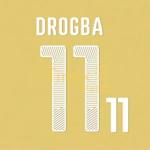 Ivory Coast Drogba 11 2014 World Cup Shirt Name Number Set Kit Polyflex Printing