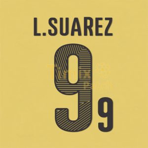 Uruguay L.Suarez 9 2014 World Cup Shirt Name Set Home Kit Polyflex Printing