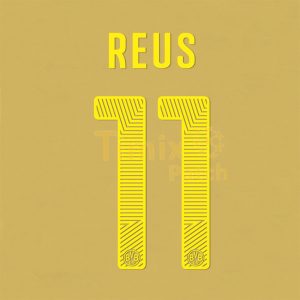 Marco REUS 11 Borussia Dortmund BVB Away 2014-2015 Name Number Set Kit Printing
