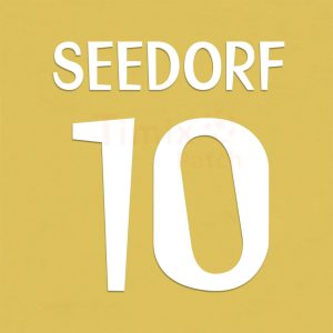 Real Madrid 1998-2000 SEEDORF 10 Away Kit Nameset Polyflex Printing Name set Sticker