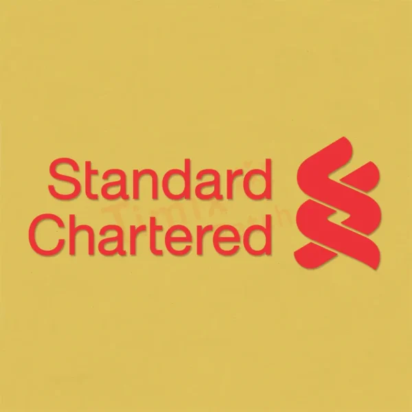 Liverpool Soccer Standard Chartered Jersey Sponsor Logo IronOn