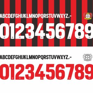 Bayer Leverkusen 2021-2022 kit Font & Vector