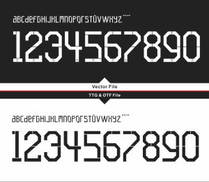 Paris Saint-Germain PSG 2021-22 Third Kit Font & Vector