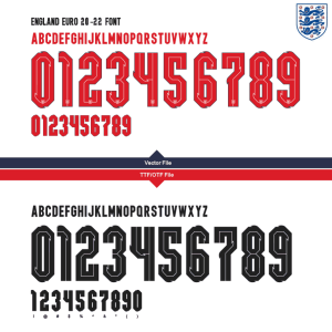 England EURO 20-22 font