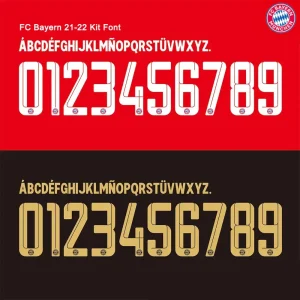 FC Bayern 21-22 Kit Font