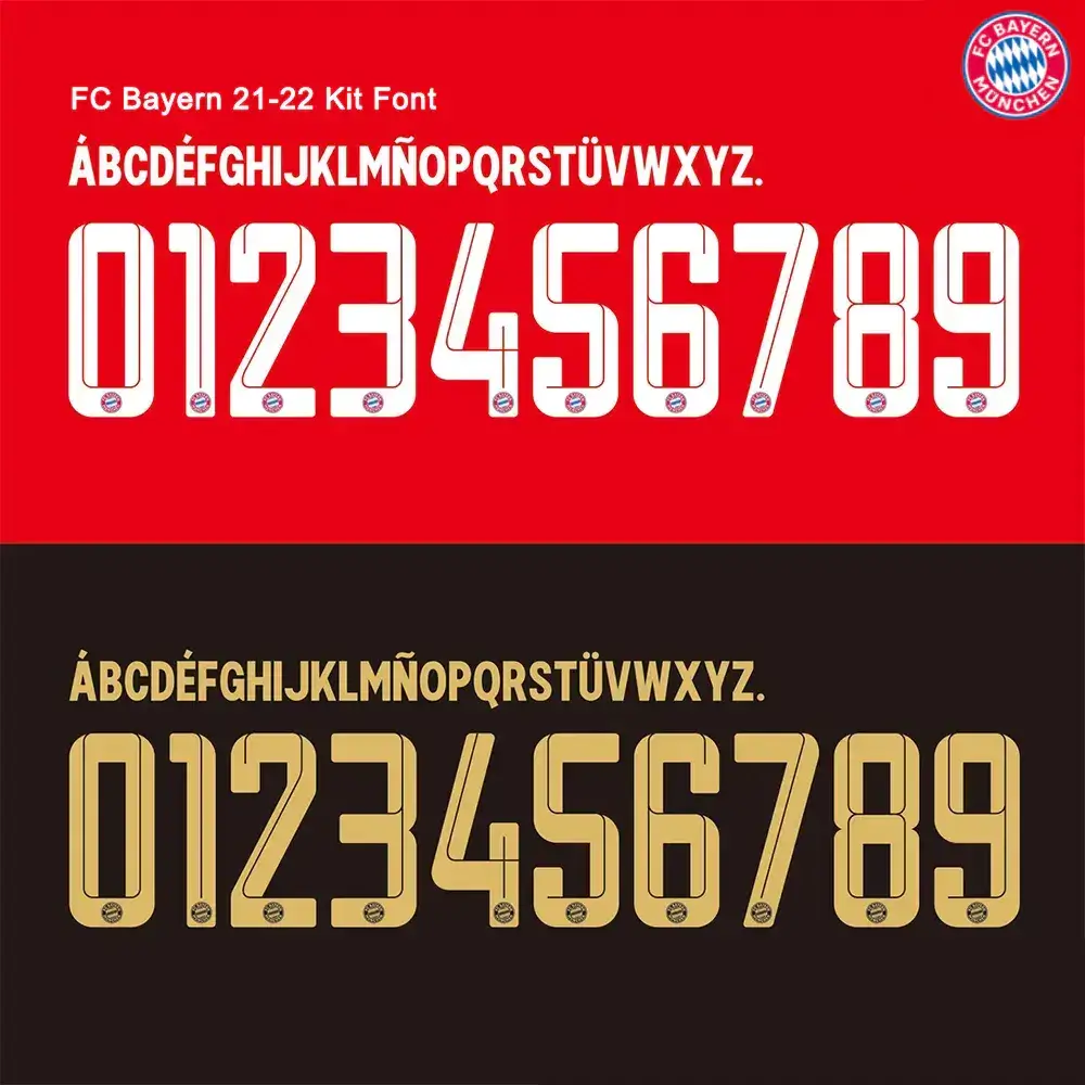 FC Bayern 21-22 Kit Font
