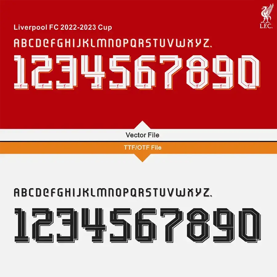 Liverpool 22-23 Kit Font