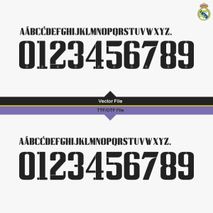 Real Madrid 22-23 Font