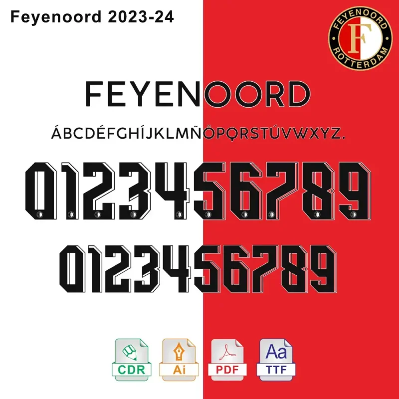 Feyenoord 2023-2024 Font Download