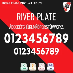 River Plate 2023-2024 Third Font Download