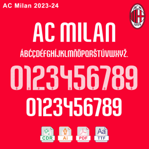 AC Milan 2023-24 Font