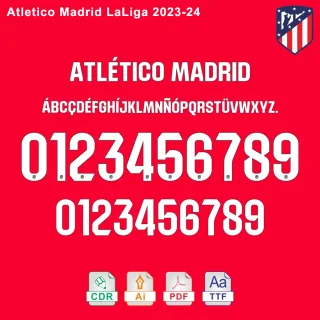 Atletico Madrid La liga 2023-24 Font