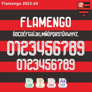 Flamengo 2023-2024 Font Download