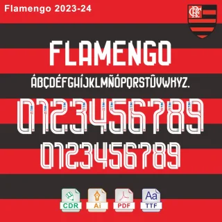 Flamengo 2023-2024 Font Download